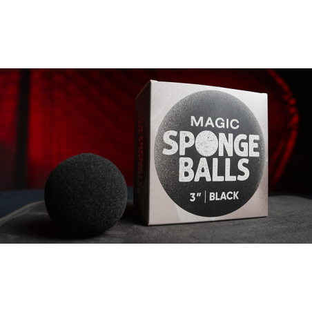 Magic Sponge Balls 50PK BLACK 3" by Murphy's Magic