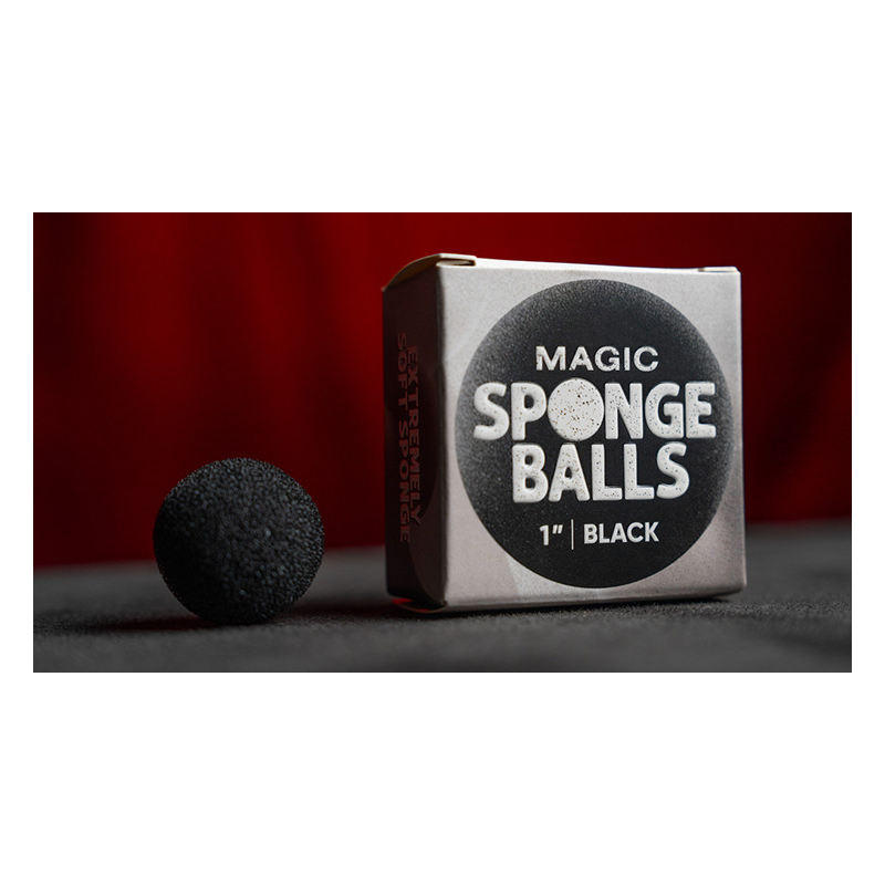 Magic Sponge Balls 4PK BLACK 1" by Murphy's Magic