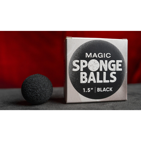 Magic Sponge Balls 4PK BLACK 1.5" by Murphy's Magic