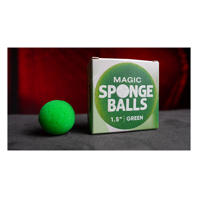 Magic Sponge Balls 4PK GREEN 1.5" by Murphy's Magic