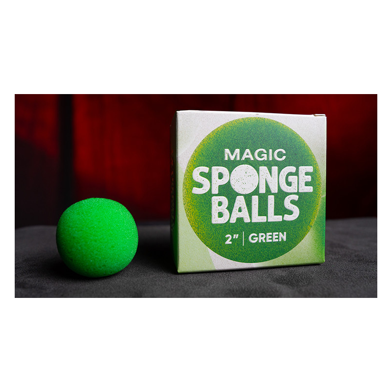 Magic Sponge Balls 4PK GREEN 2" by Murphy's Magic