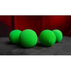 Magic Sponge Balls 4PK GREEN 2" by Murphy's Magic