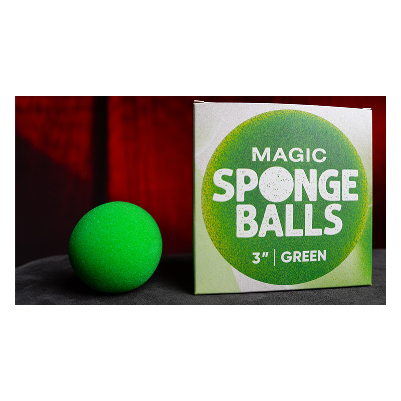 Magic Sponge Balls 4PK GREEN 3" by Murphy's Magic