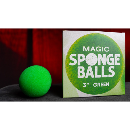 Magic Sponge Balls 4PK GREEN 3" by Murphy's Magic