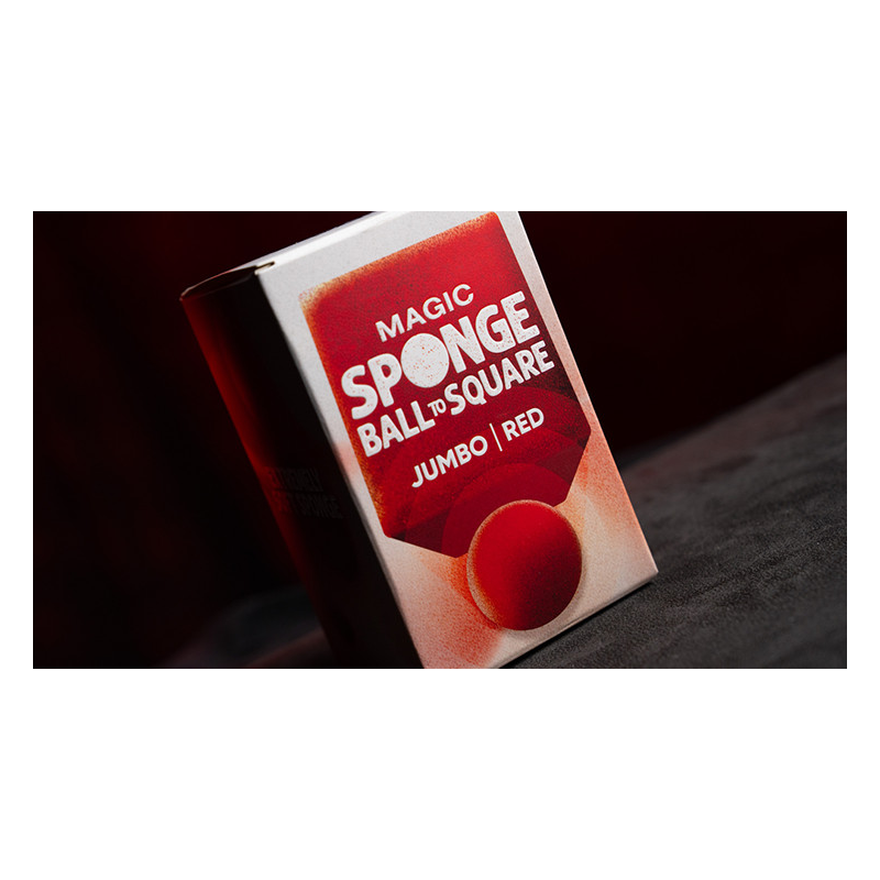 Magic Sponge Ball to Square JUMBO RED by Murphy's Magic