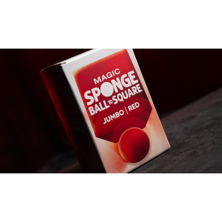 Magic Sponge Ball to Square JUMBO RED by Murphy's Magic