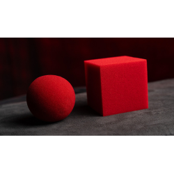 Magic Sponge Ball to Square JUMBO RED by Murphy's Magic