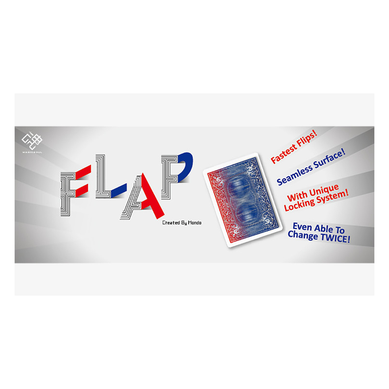Modern Flap Card (Blue to Green to Red) by Hondo