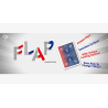 Modern Flap Card (Red to Blue) by Hondo