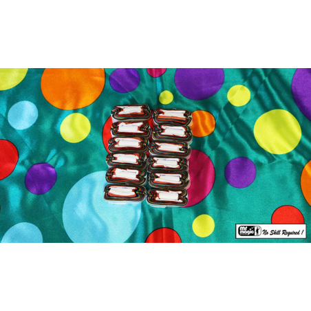 Mouth Coils 25 ft./12 ct. (Rainbow) by Premium Magic - Trick