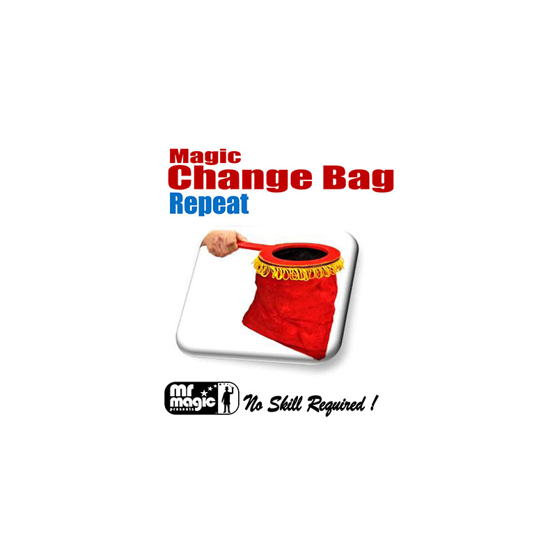 Magic Change Bag (Repeat w/ zipper)- by Mr. Magic
