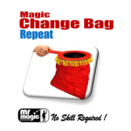 Magic Change Bag (Repeat w/ zipper)- by Mr. Magic