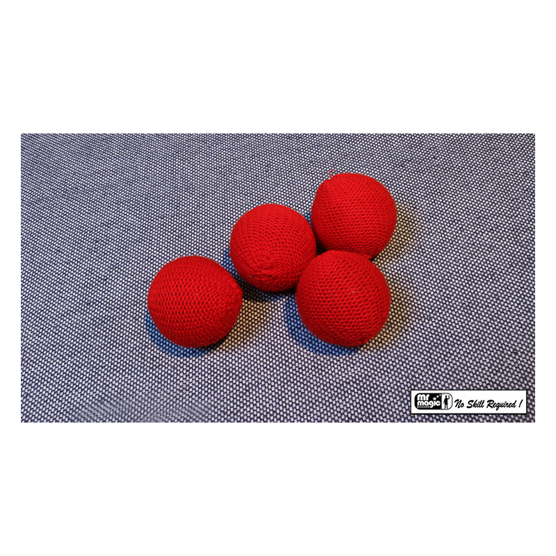 Crochet Balls (Red 1.75 inch) by Mr. Magic - Trick