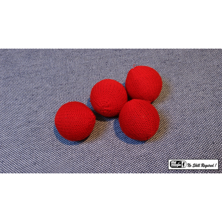 Crochet Balls (Red 1.75 inch) by Mr. Magic - Trick