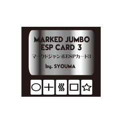 Marked Jumbo ESP Cards (Black) by Tejinaya Magic - Trick