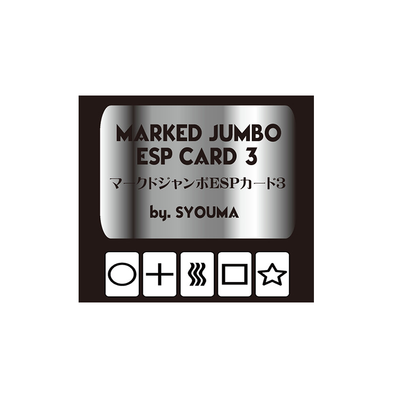 Marked Jumbo ESP Cards (Black) by Tejinaya Magic - Trick