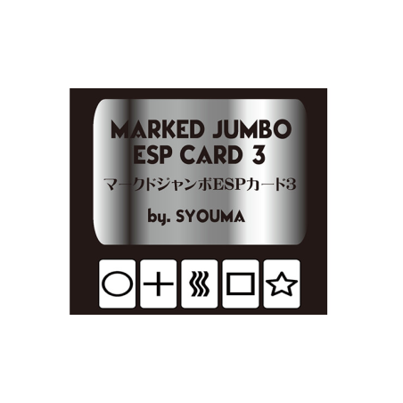 Marked Jumbo ESP Cards (Black) by Tejinaya Magic - Trick