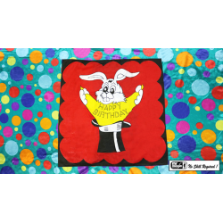 Bag to Happy Birthday Silk (36 inch x 36 inch) by Mr. Magic - Trick
