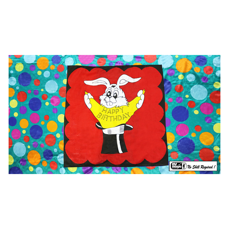 Bag to Happy Birthday Silk (36 inch x 36 inch) by Mr. Magic - Trick
