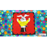 Bag to Happy Birthday Silk (36 inch x 36 inch) by Mr. Magic - Trick