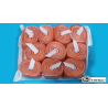 Mouth Coil 60ft/10ct (Orange/White) by Mr. Magic - Trick