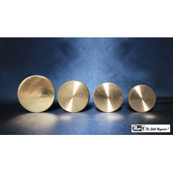 Nested Coin Box Brass (4) by Mr. Magic - Trick