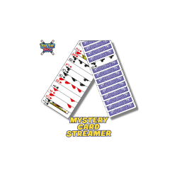 Mystery Card Streamer (Blue 6 of Clubs) by PlayTime Magic DEFMA