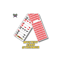 Mystery Card Streamer (Red 4 of Hearts) by PlayTime Magic DEFMA