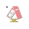 Mystery Card Streamer (Red 4 of Hearts) by PlayTime Magic DEFMA