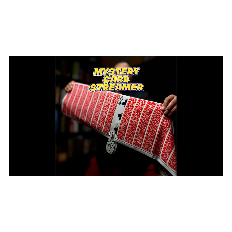 Mystery Card Streamer (Red 6 of Clubs) by PlayTime Magic DEFMA