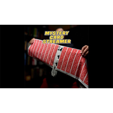 Mystery Card Streamer (Red 6 of Clubs) by PlayTime Magic DEFMA