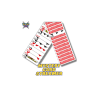 Mystery Card Streamer (Red 6 of Clubs) by PlayTime Magic DEFMA