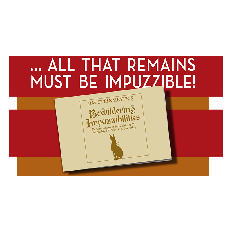 Bewildering Impuzzibilities by Jim Steinmeyer - Book