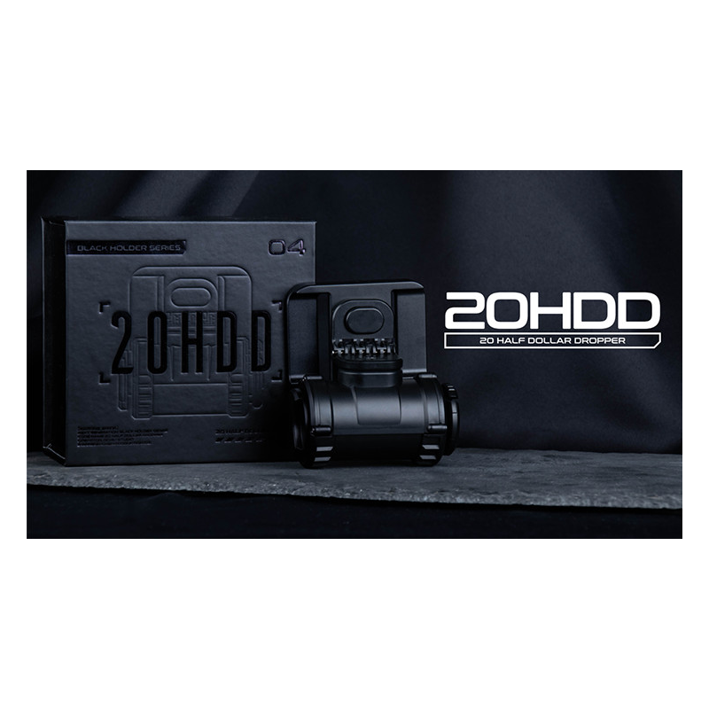 Hanson Chien Presents 20HDD (20 Half Dollar Dropper) by Ochiu Studio (Black Holder Series) - Trick