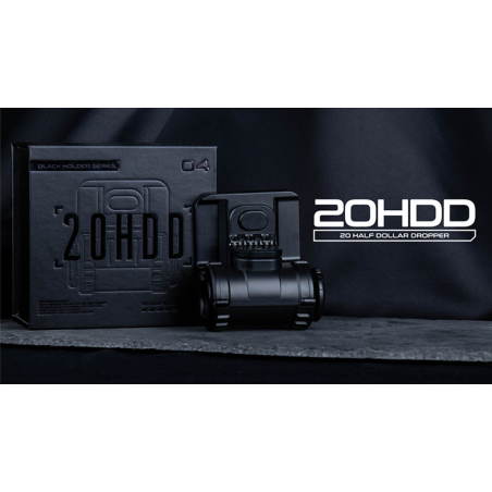 Hanson Chien Presents 20HDD (20 Half Dollar Dropper) by Ochiu Studio (Black Holder Series) - Trick