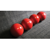 Wooden Billiard Balls (1.75" Red) by Classic Collections - Trick