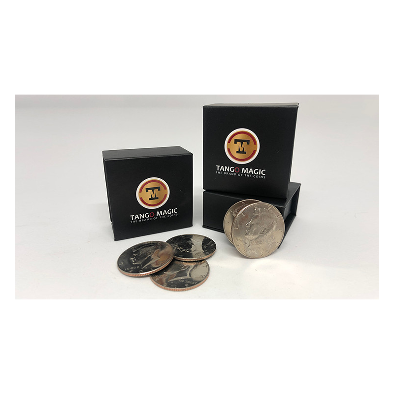Perfect Shell Coin Set Half Dollar (Shell and 4 Coins D0201) by Tango Magic - Trick