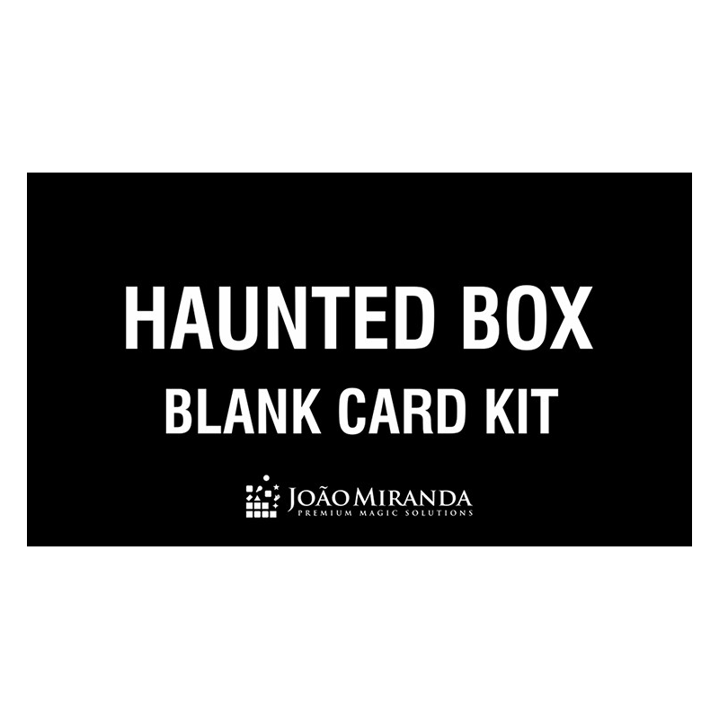 Blank Card Kit for Haunted Box by João Miranda - Trick