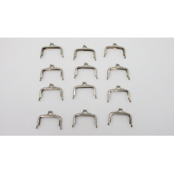 Purse Frames (Silver, 12 in one pack) Goshman