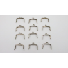Purse Frames (Silver, 12 in one pack) Goshman