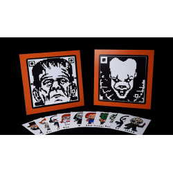 QR HALLOWEEN PREDICTION PENNYWISE (Gimmicks and Online Instructions) by Gustavo Raley - Trick