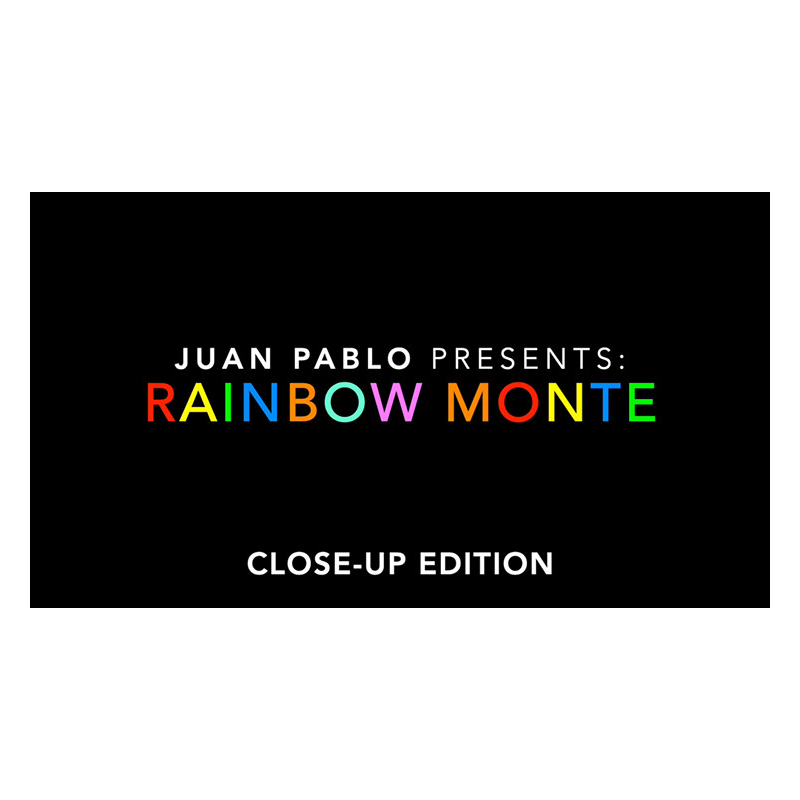 Rainbow Monte (Close up) by Juan Pablo - Trick