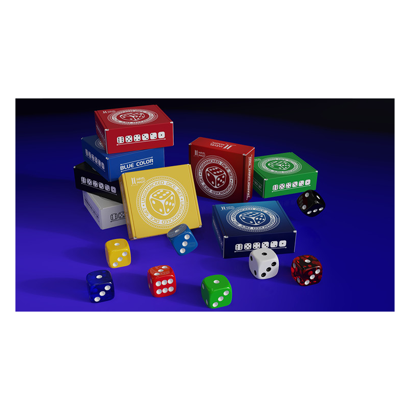 Regular Dice Set (9 Normal Dice) by IARVEL Magic (Red)