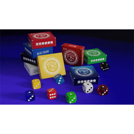 Regular Dice Set (9 Normal Dice) by IARVEL Magic (Yellow)