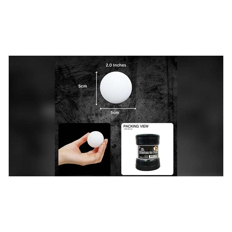Return Ball (White, 2") by JL Magic