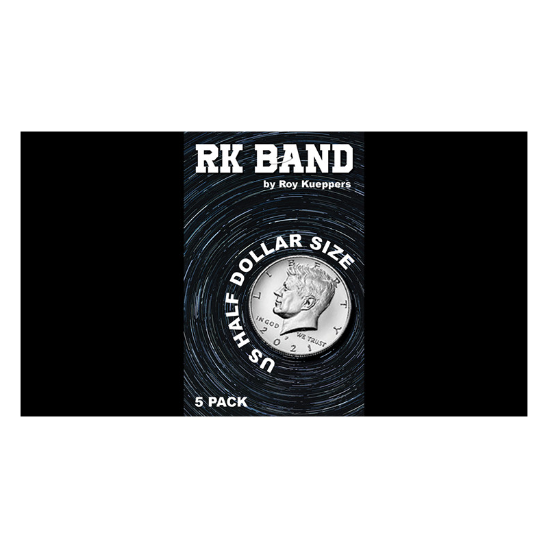 RK Bands Half Dollar Size For Flipper coins (5 per package) - Trick