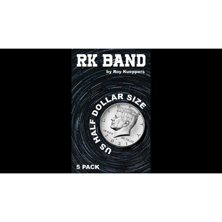 RK Bands Half Dollar Size For Flipper coins (5 per package) - Trick