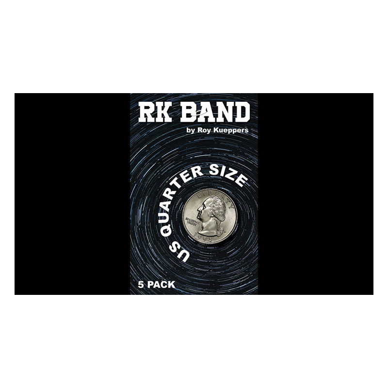 RK Bands Quarter Dollar Size For Flipper coins (5 per package) - Trick