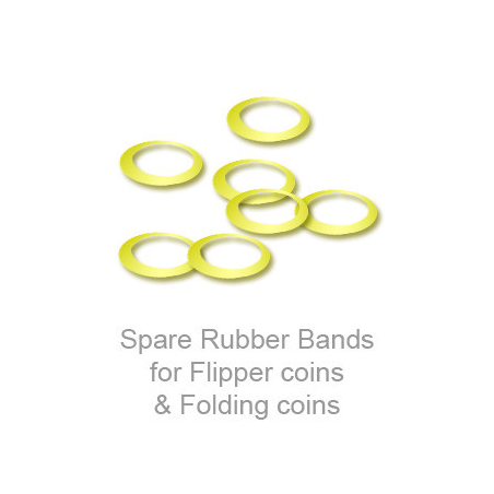 Spare Rubber Bands for Flipper coins and Folding coins - (25 per package) - Trick