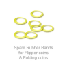 Spare Rubber Bands for Flipper coins and Folding coins - (25 per package) - Trick